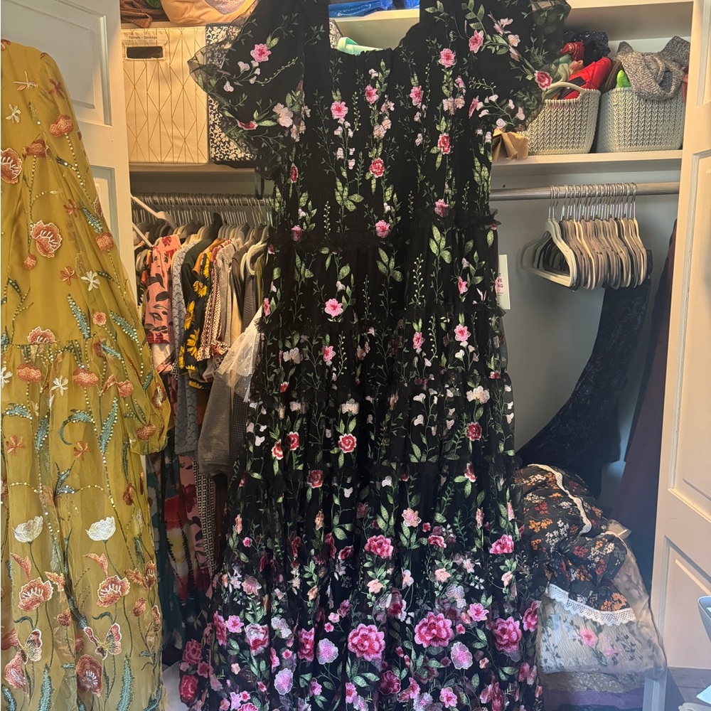 Floral Dress - Black and Pink Jessakae Maxi dress